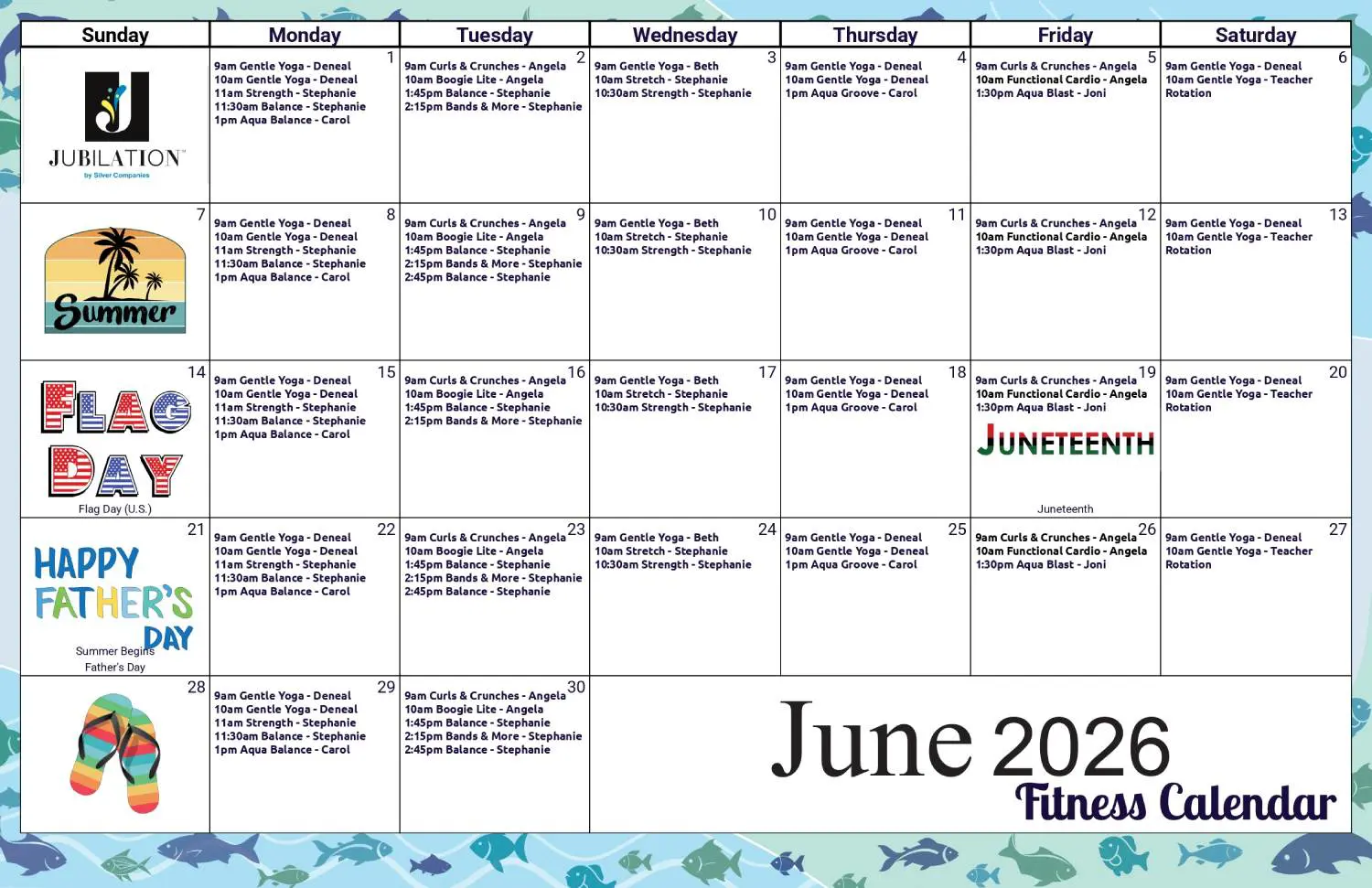 June 2026 Fitness
