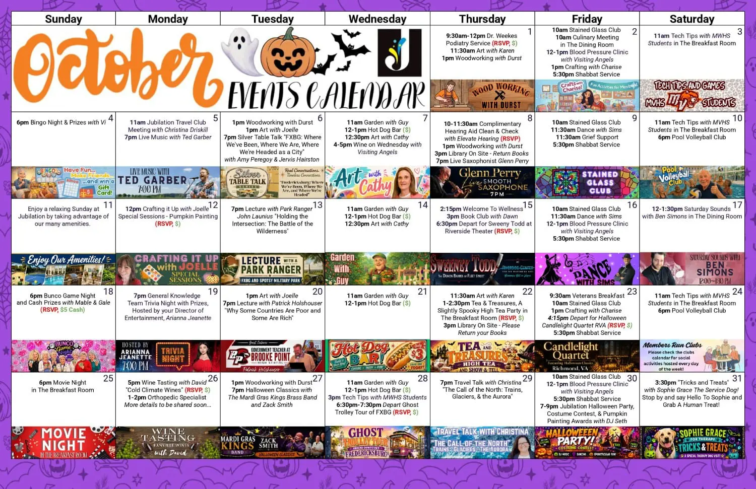 October Events Calendar October Events Calendar