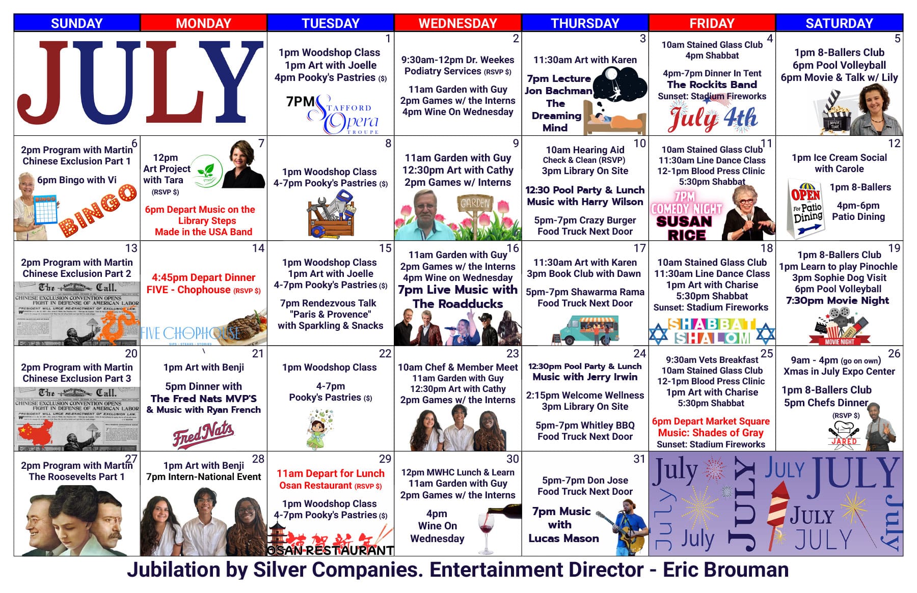 July 2025 Event Calendar